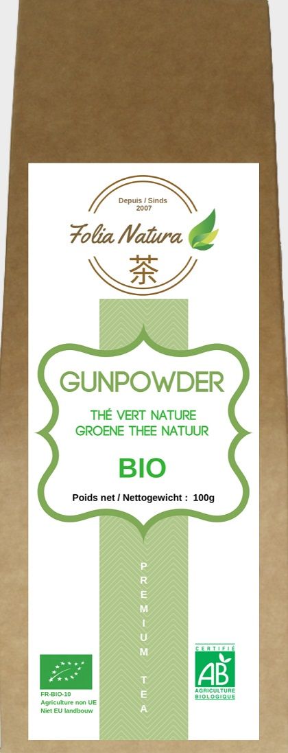 Thé vert gunpowder 100g bio