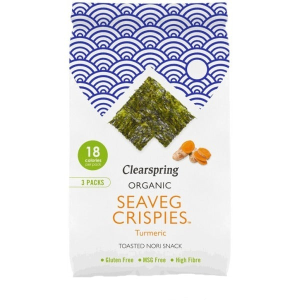Seaveg crispies curcuma multipack (3x4 gr)