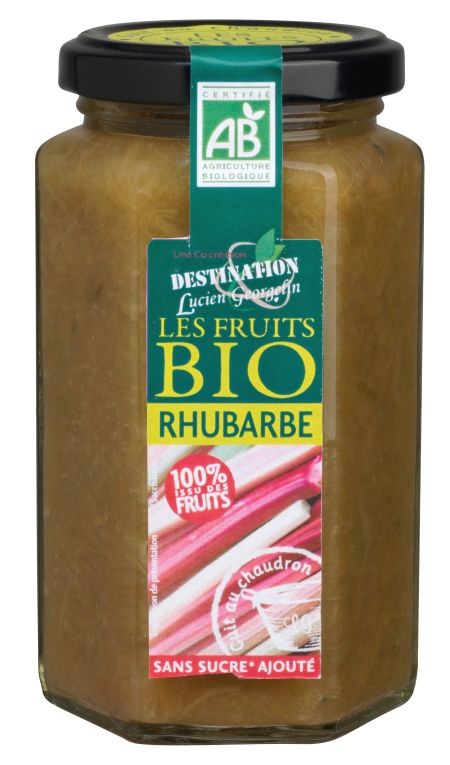 Confiture de rhubarbe bio (300g)