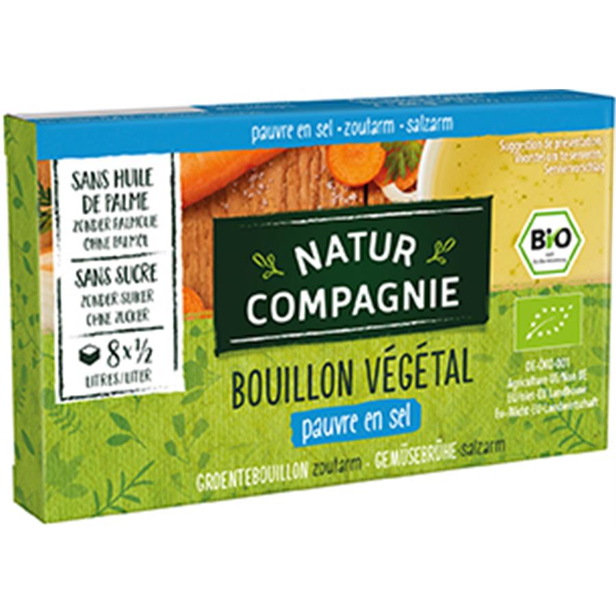 Nat.Com. Bouil Légumes pauvre sel 8x6.8g
