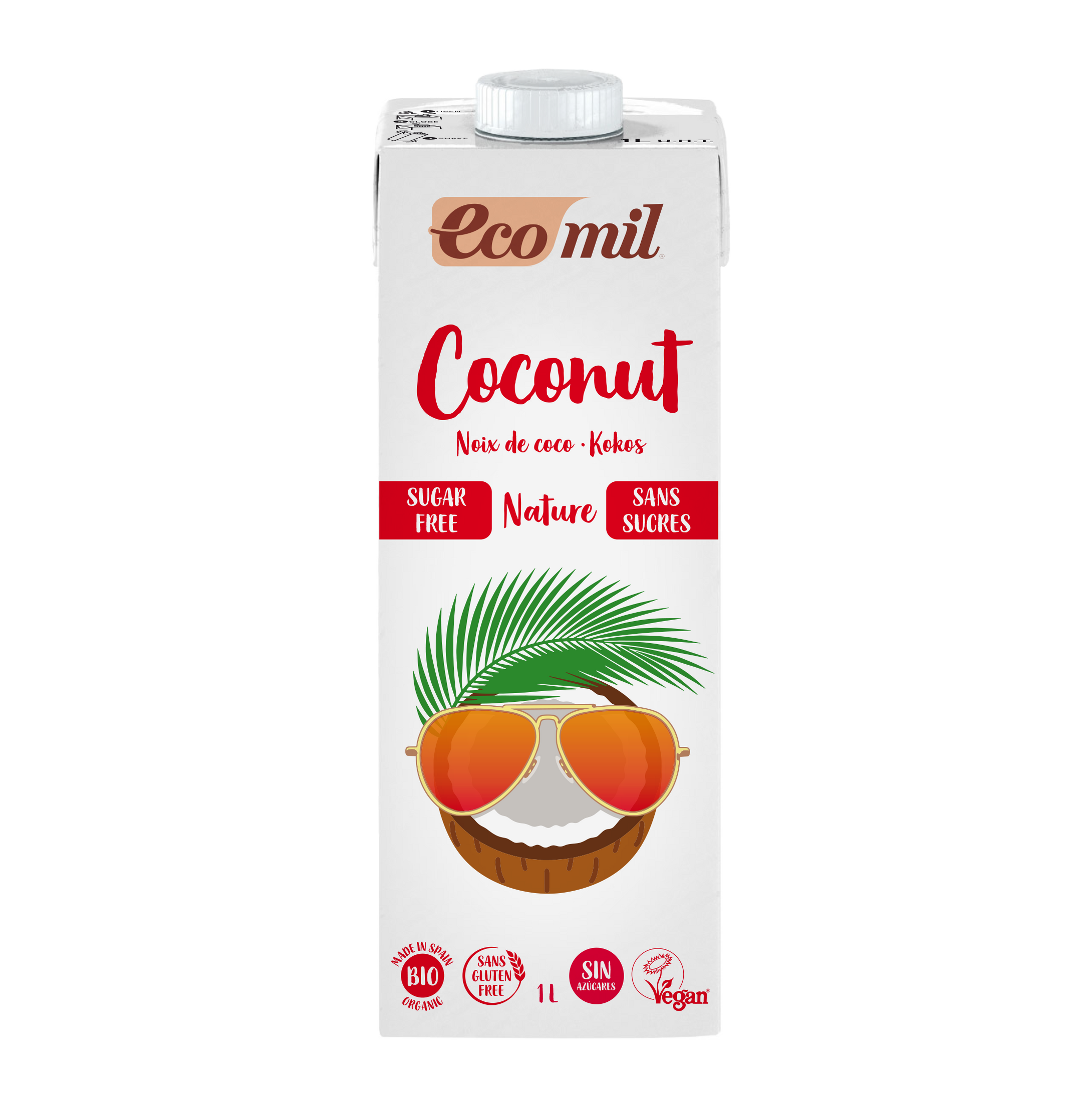 Ecomil - Lait de coco sans sucres Bio (1L)