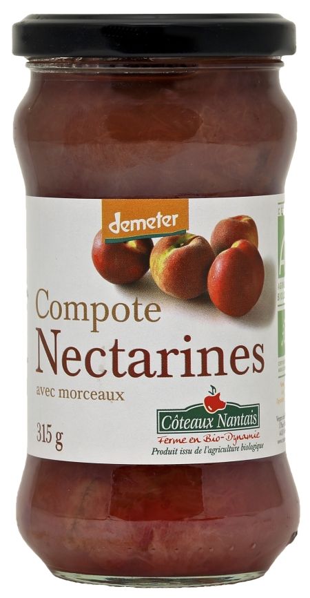 Compote nectarines (au sucre de canne bio) 315 g