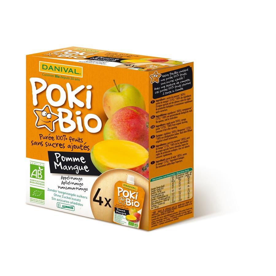 Danival Poki Pomme Mang Eco-Etui 4x90g