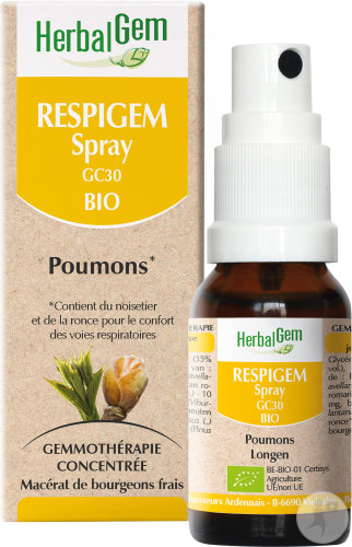 Herbalgem Respigem Spray GC30 Bio Poumons 10ml