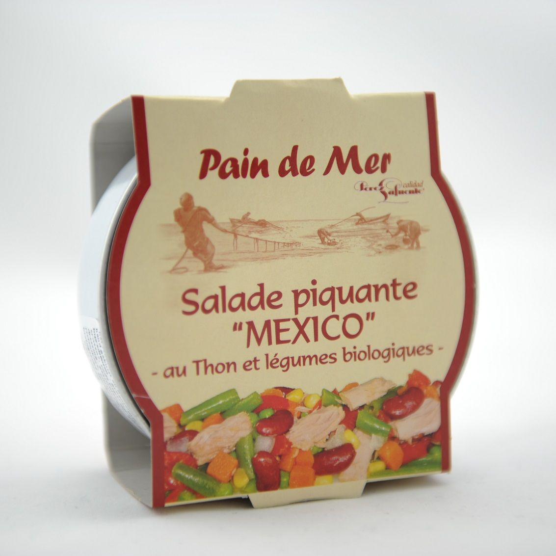 Salade piquante biologique Mexico au thon et aux légumes biologiques 250 g