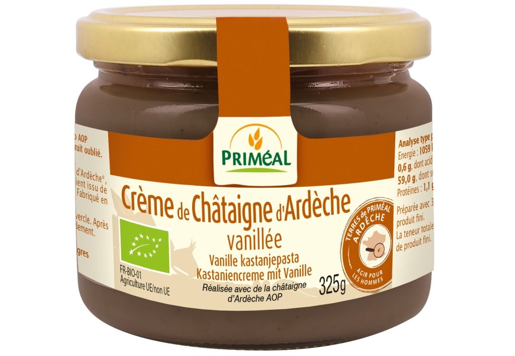 Crème de châtaigne d'Ardèche vanillée 325 g bio
