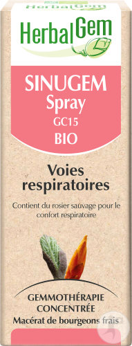 Herbalgem Sinugem Spray GC15 Bio Voies Respiratoires 10ml