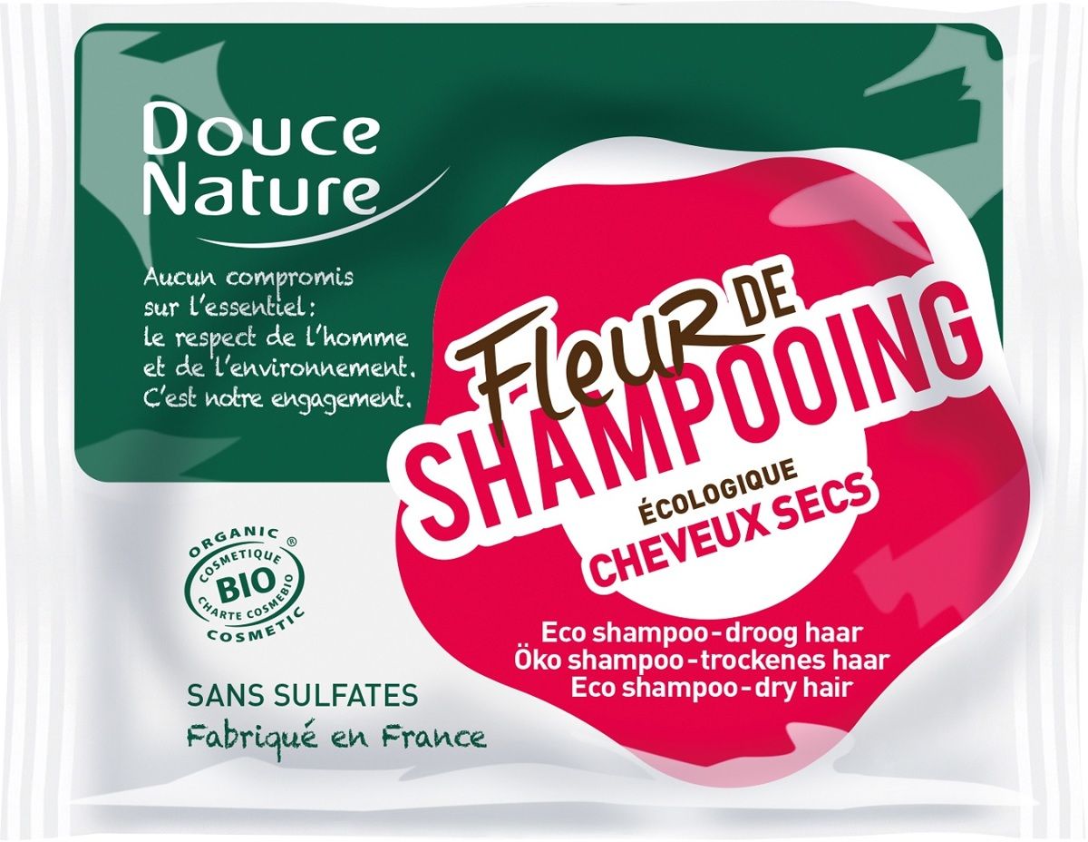 Douce et Nature - Fleur de shampooing cheveux secs bio (85g)