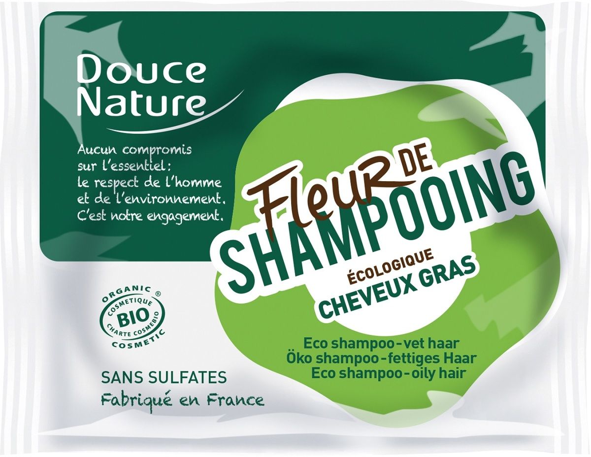 Douce et Nature - Fleur de shampooing cheveux gras bio (85g)