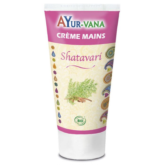 Ayur Vana - Crème mains Shatavari bio (75ml)