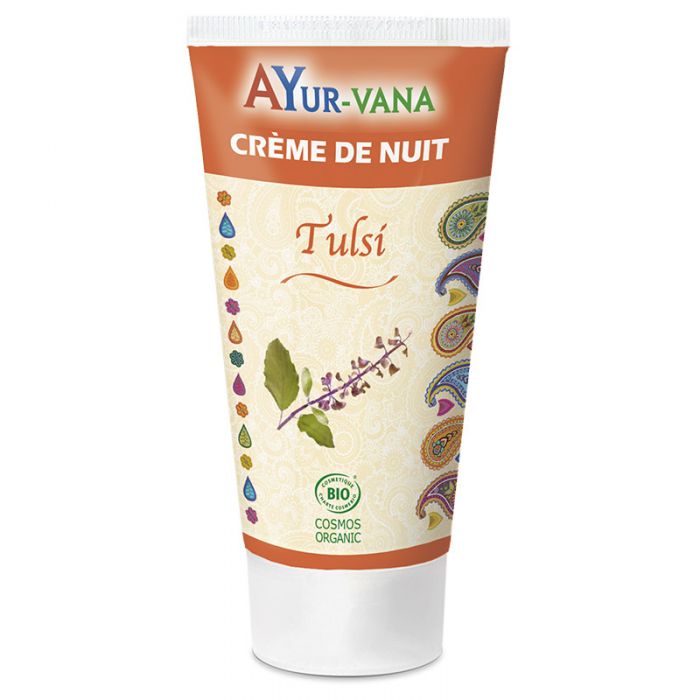Ayur Vana - crème de nuit Tulsi bio (75ml)
