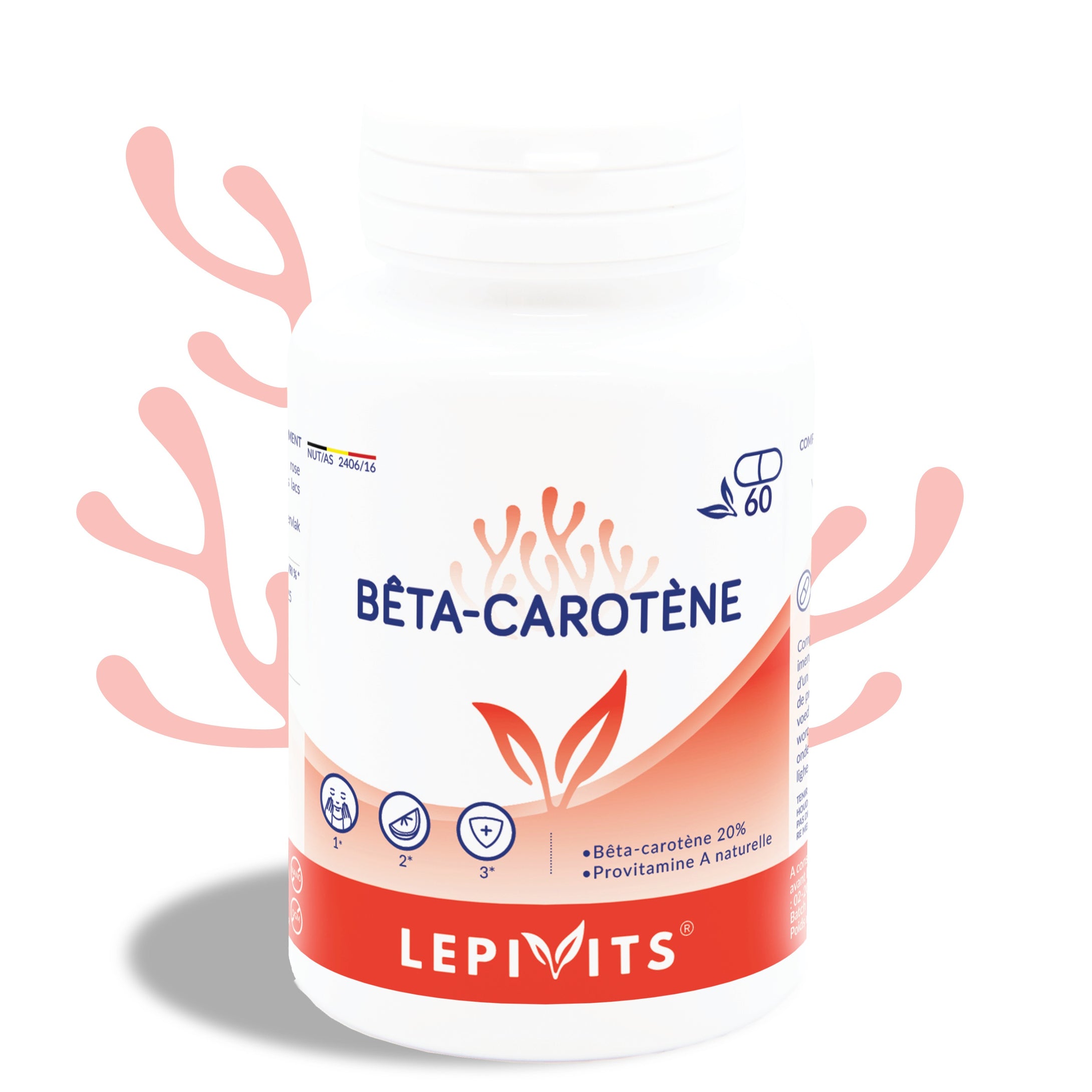 BETA-CAROTENE - LEPIVITS - 60 gélules.