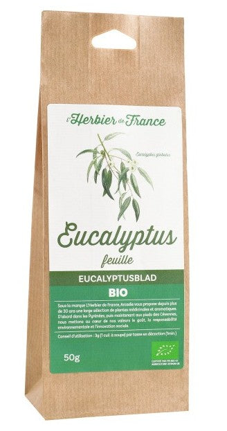 Tisane Vrac Bio - Herbier de France -Eucalyptus feuilles (50 gr)