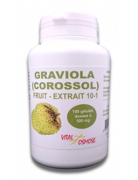 Vital Osmose - Graviola fruit Extrait 10-1 (100 gélules)