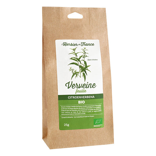 Tisane Vrac Bio - Herbier de France - Verveine odorantes feuilles (25 gr)