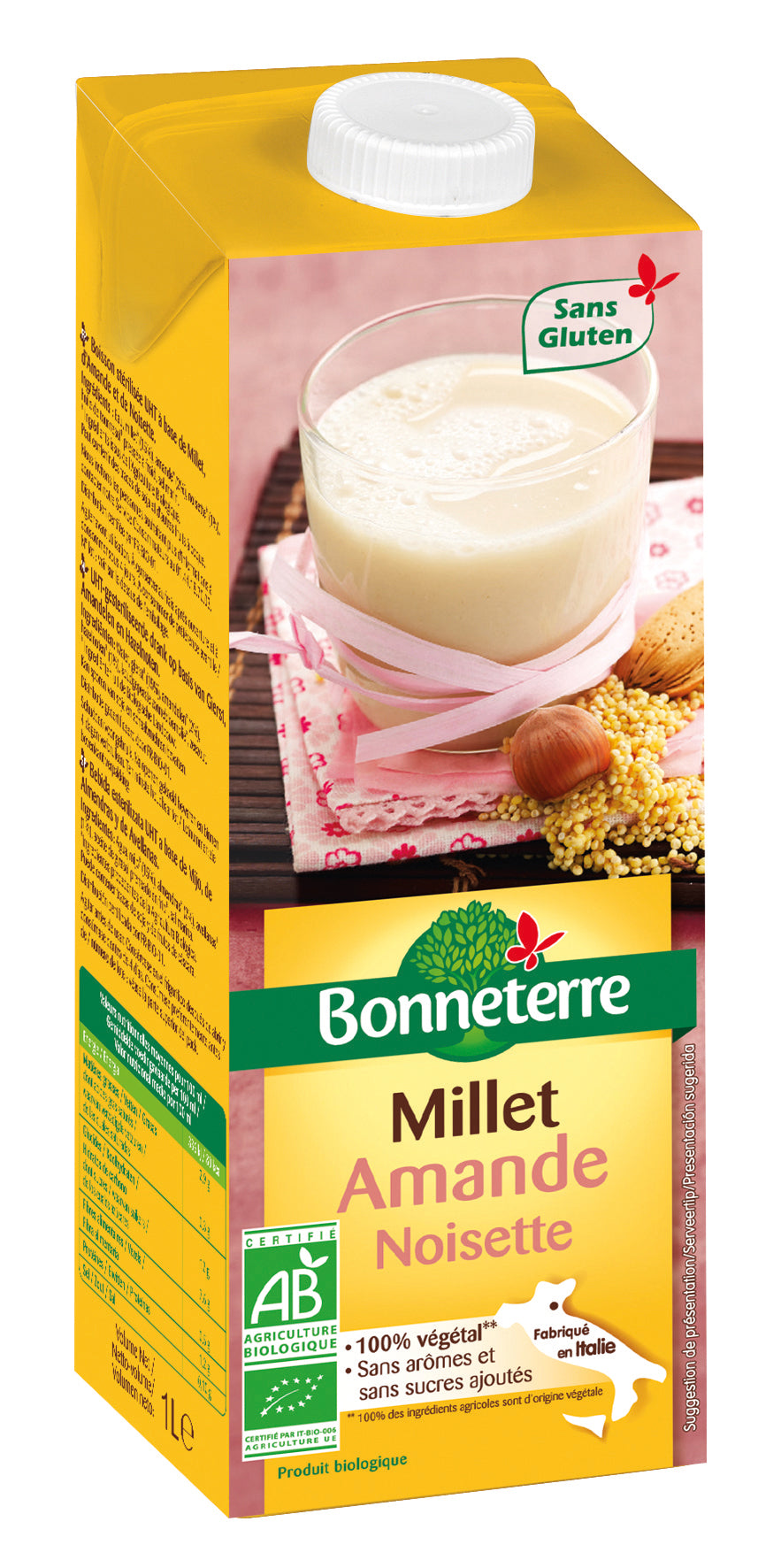 Bonneterre Boisson millet-amande-nois 1L