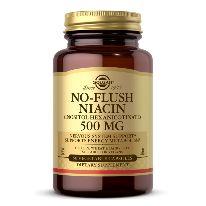 Solgar - No-Flush Niacin 500mg (50 gélules)