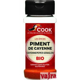Piment de cayenne poudre (40 gr) bio