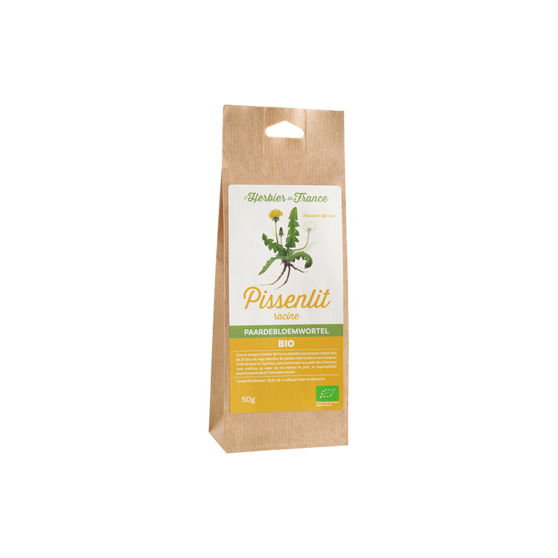 Tisane Vrac Bio - Herbier de France - Pissenlit racines (50 gr)