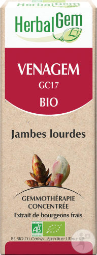 Herbalgem Venagem GC17 Complexe Jambes Lourdes Bio 15ml