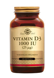 Solgar - Vitamine D-3 25 mcg/1000 UI (100 gélules)