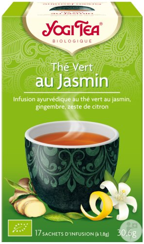 Thé Yogi Vert Au Jasmin (17 infusions) - BIO