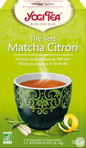 Thé Yogi  vert matcha citron (17 infusions) - BIO